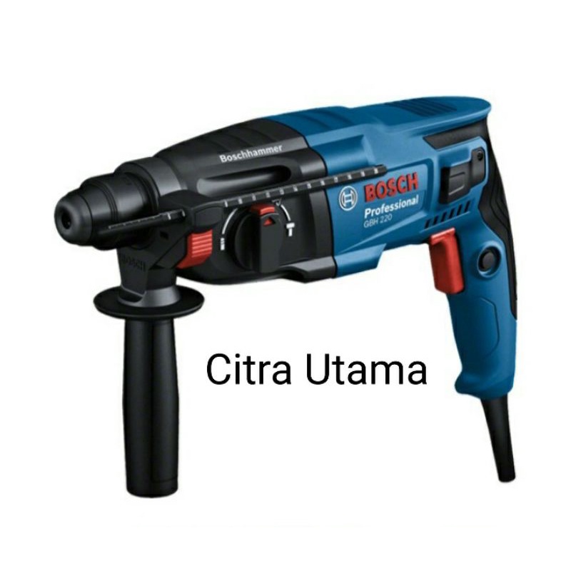 Mesin Bor Beton 720 watt 2 Joule BOSCH GBH220 GBH 220 GBH 2 20 Rotary Hammer Drill