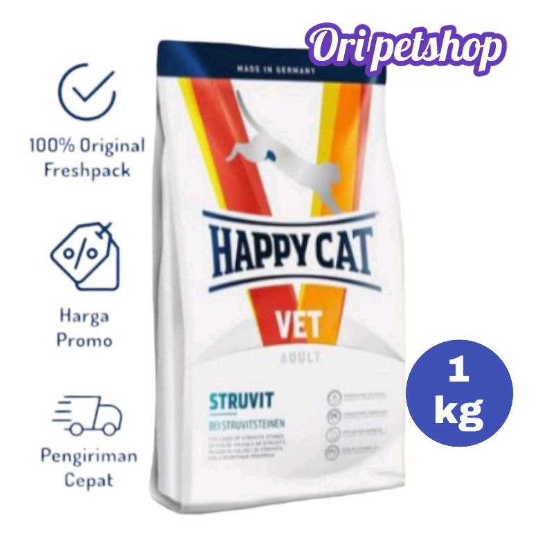 happy cat vet diet struvit 1kg freshpack