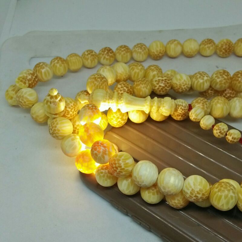 tasbih kayu liwung macan putih