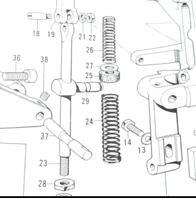 Spring C Mesin Lobang Kancing Brother LH4-B814 147639001