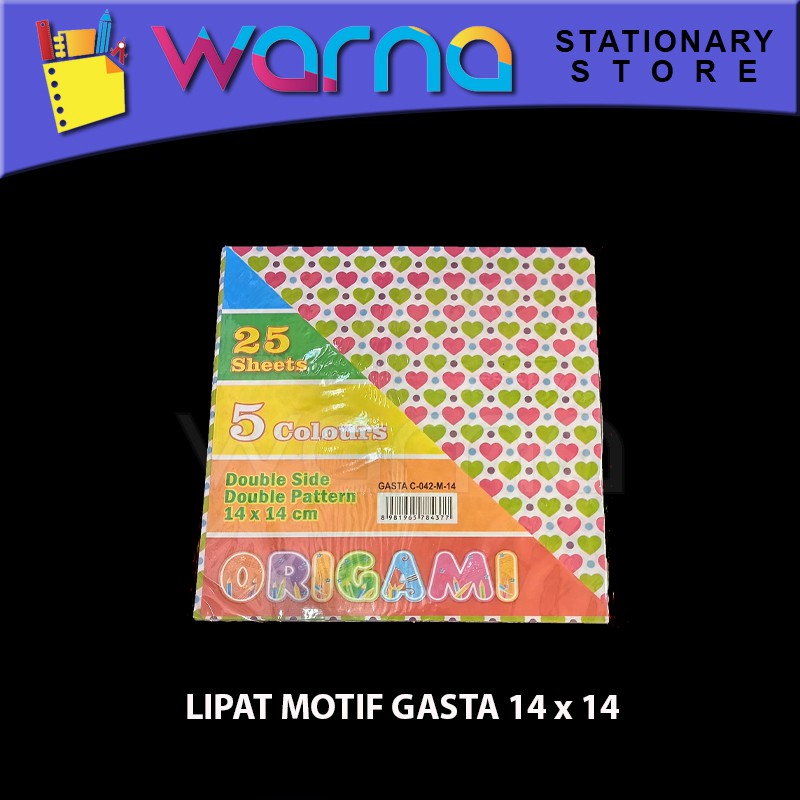 

KERTAS ORIGAMI KERTAS LIPAT MOTIF GASTA 14 x 14