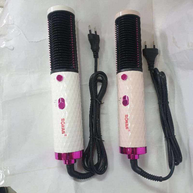 Pengering rambut sisir  hot brush hairdryer sisir blow curly Murah sonar sn5247