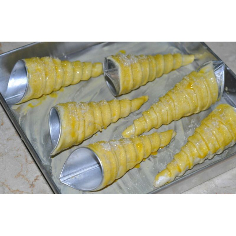 20Pcs Cetakan Kue Cumcum /Cetakan Kue Rhum Horn / Acuan Corneto Aluminium