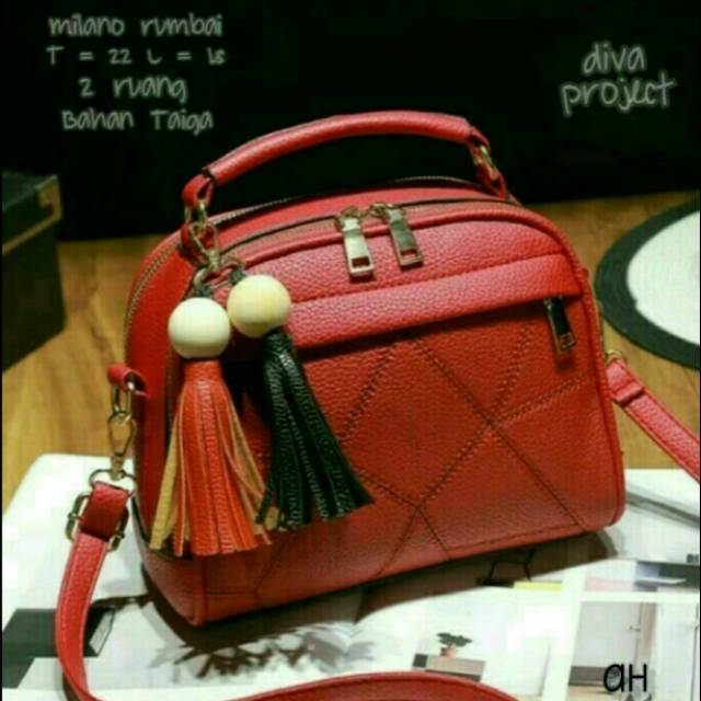 Tas Selempang milano rumbai 1 2 3 4 5 6