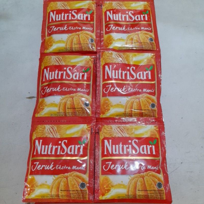 

Nutri sari jeruk extra manis isi 10x11 gram