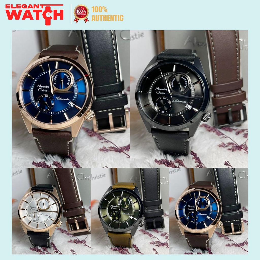 Jam Tangan Alexandre Christie Pria AC 3041 AC3041 Automatic Original Garansi Resmi
