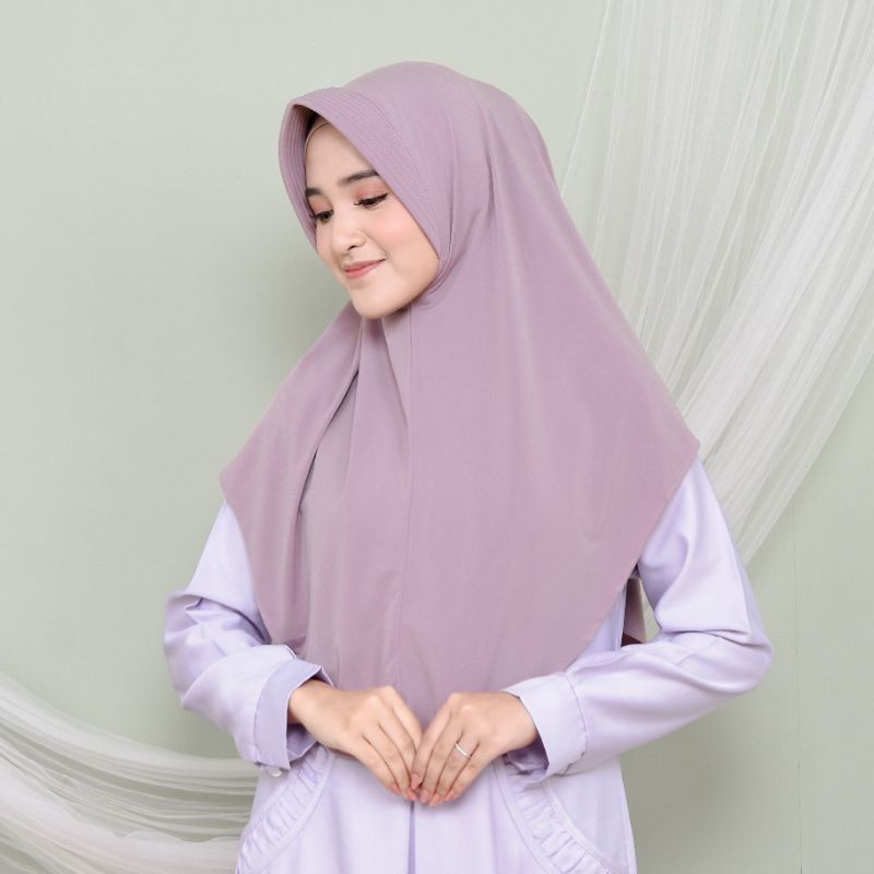 Jilbab Instan Jersey Pinguin Khimar Pet Antem Kerudung Bergo