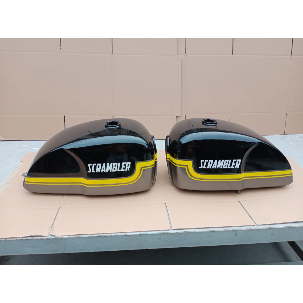 TANKI JAPSTYLE SCRAMBLER CUSTOM BARU TANKI TRIUMPH CUSTOM