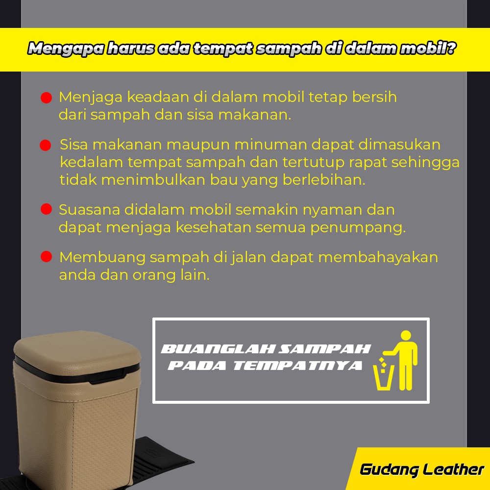 Tempat sampah mobil / Tempat sampah portable