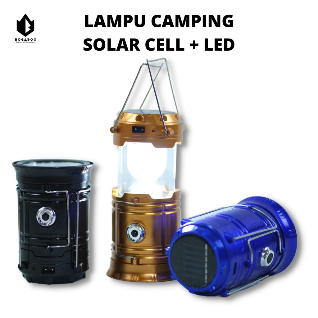 Lampu Solar M2000 - Lampu Senter - Lampu Camping LED