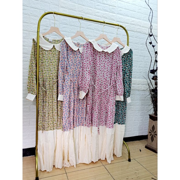 dress import bangkok motiv bunga kekinian viral Miss J