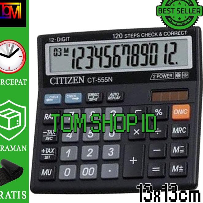 

Terlaris>.898CG Kalkulator Citizen CT-555N - Calculator Citizen 12 Digit