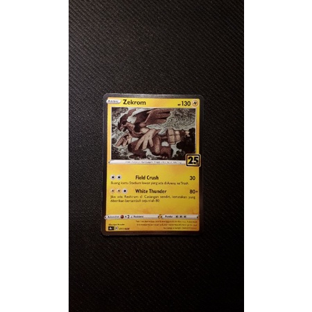 Pokemon TCG Indonesia - Zekrom [25th Anniversary]