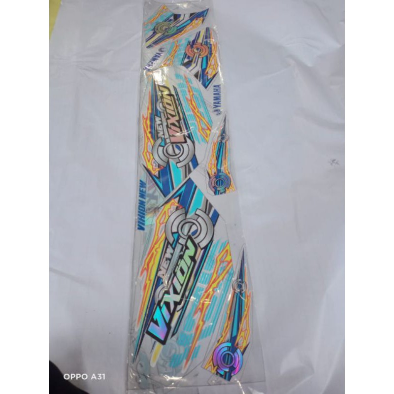 (COD) les striping variasi motor Yamaha vixion UV tranfaran hologram