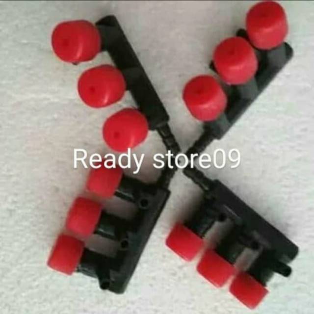 Kran aerator 3lubang / kran aerator 3jalur / kran aerator 3way merah