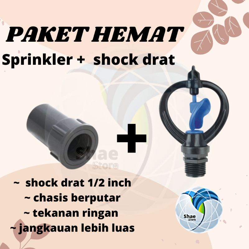 Sprinkler Pertanian Alat Siram Otomatis Kincir Air Irigasi Taman Peralatan Berkebun murah