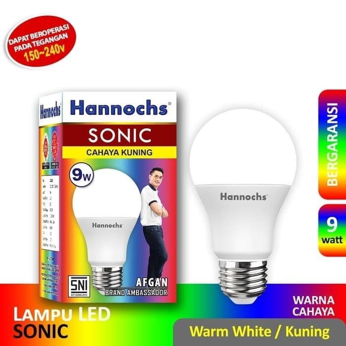 Lampu Led Hannochs Sonic 9W Warm White / Kuning