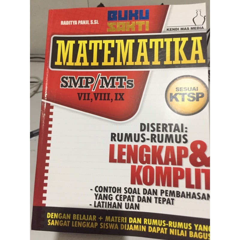 Buku Sakti Matematika SMP/MTS KELAS VII, VIII, IX