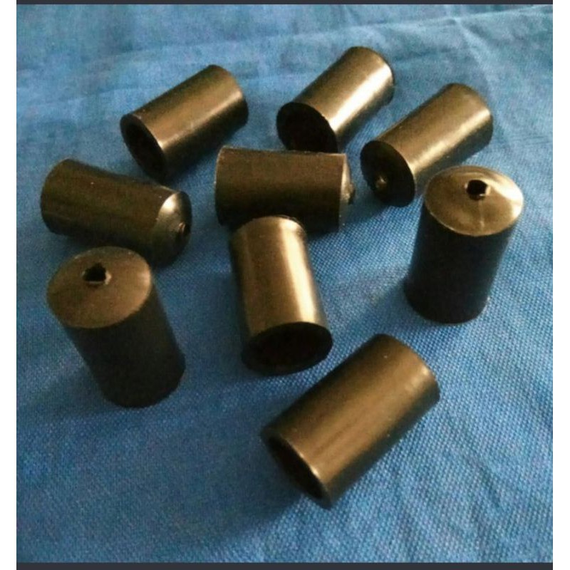 10 biji Tutup pipa karet  8 mm dan 12 mm plastik  plastic cap  lubang 8 mm dan 12 mm karet PVC flexi