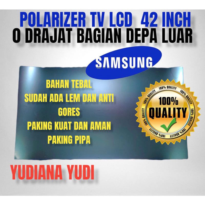 POLARIS POLARIZER TV LCD SAMSUNG 42 INCH 0 DERAJAT BAGIAN LUAR (DEPAN)