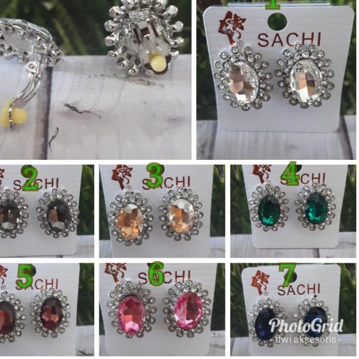 2.2 MALL Giwang anting jepit atau clip pengantin adat jawa minahasa aksesoris pesta new