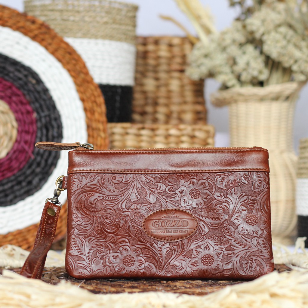 TERMURAH !! CLUTCH WANITA 100% KULIT ASLI LOVELY BATIK / FREE GRAVIR NAMA