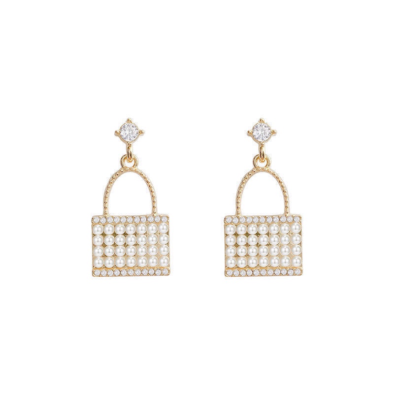 Jepang dan Korea desainer model elegan mutiara tas anting-anting untuk Wanita 2020 baru trendi Net m