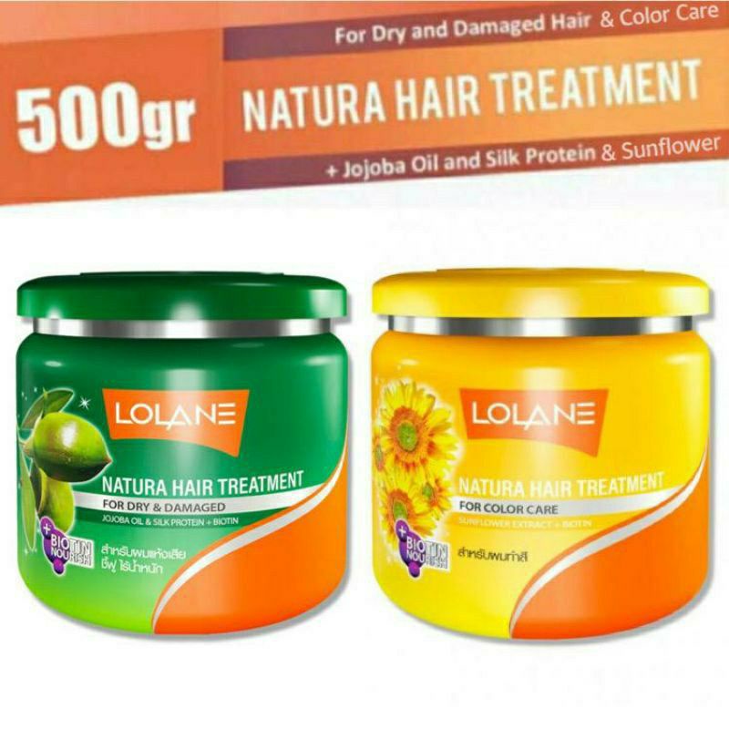 Lolane Natura Hair Treatment Dry and Damaged Hair l Nourishing Color Care 500gr