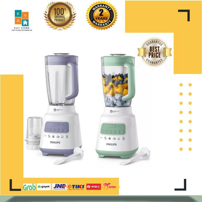 Blender PHILIPS Kaca 2 Liter - HR2222 Series 5000 PROMO