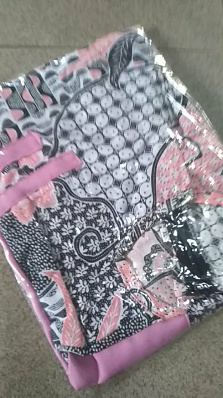 Tey-17 Batik Wanita Asj Sa Hrb026 Kenongo Kemeja Tosca Pendek