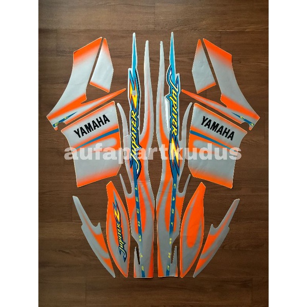 Stripping strip stiker sticker lis Yamaha Jupiter Z thn.2005 striping jupiter z silver orange