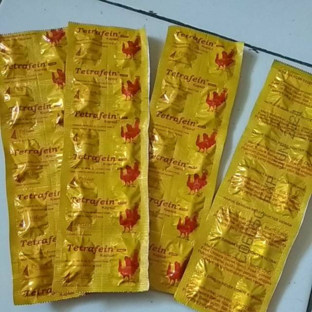 TETRAFEIN strip OBAT AYAM SNOOT NGOROK,CRD dpt 10 kapsul