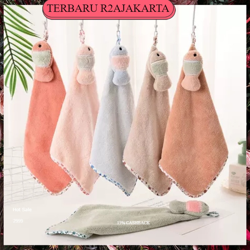 TERBARU COD Handuk Lap Tangan Dapur Hand towel gantung wastafel piring murah lucu serbaguna SRG06 R2a