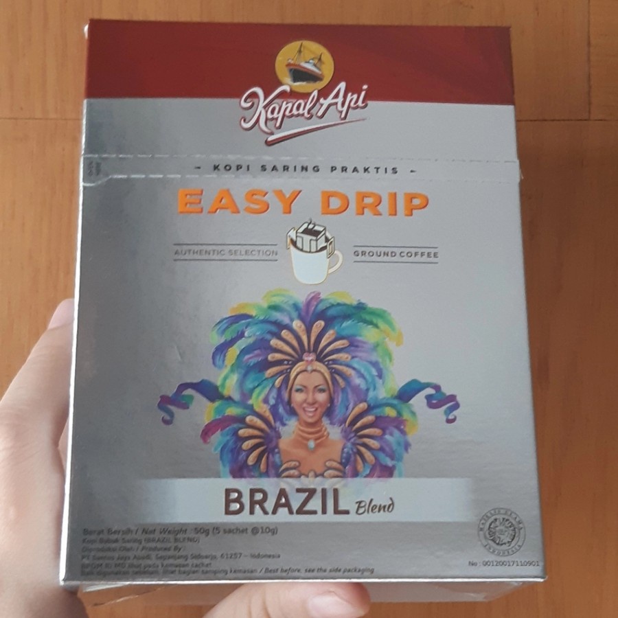 

kopi saring praktis kapal api easy drip brazil blend