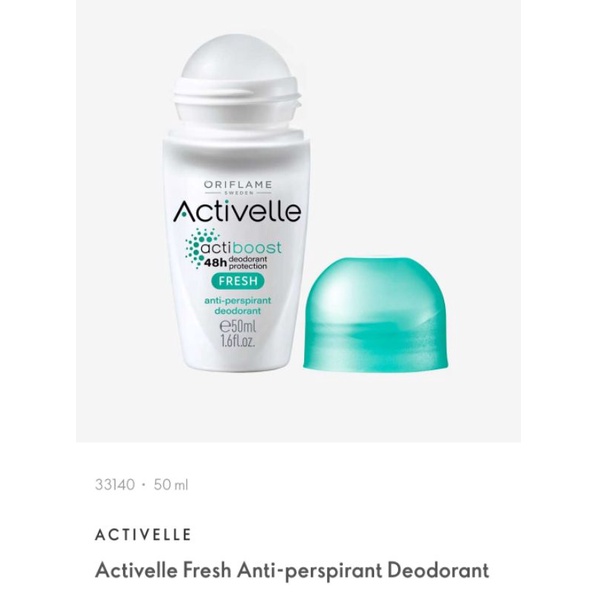 ACTIVELLE DEODORANT ROLL ON FAIRNESS / INVISIBLE / EXTREME / FRESH / ACTIVELLE ACTIBOOST COMFORT ANTI PERSPIRANT DEODORANT CREAM