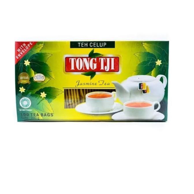

[[BISA COD]] Teh Melati Celup | Tong Tji Jasmine Tea Bags Jumbo Pack 100 LIMITED EDITION Kode 264