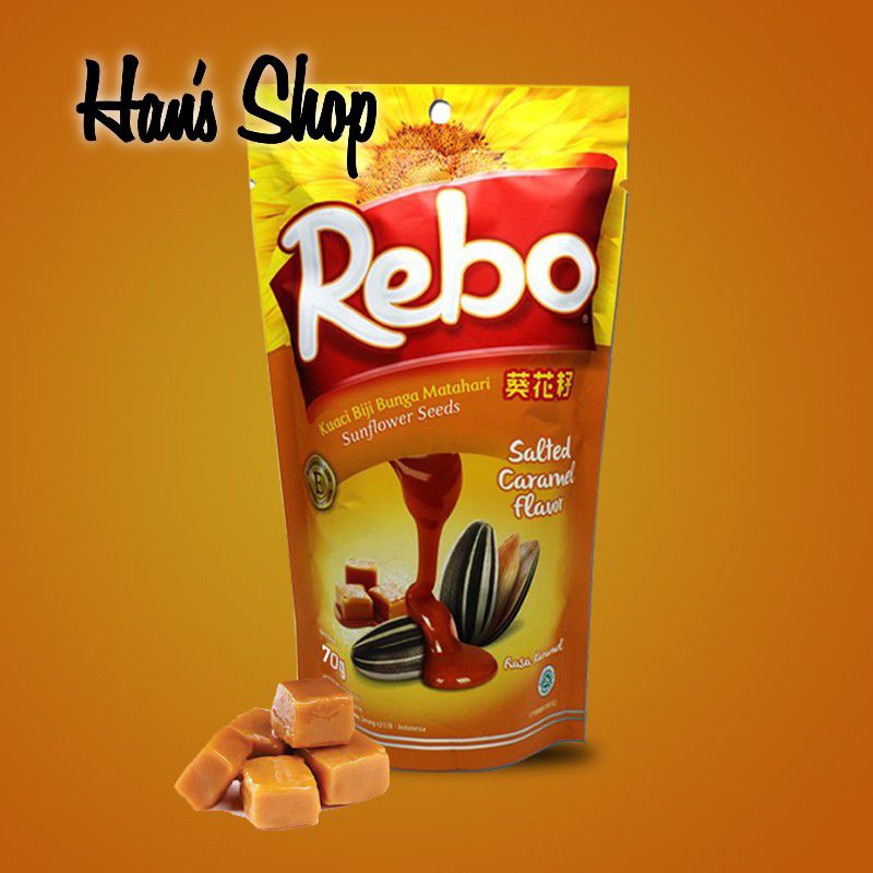 Jual Rebo Kuaci Rasa Caramel 70 Gram Kuaci Rebo Rasa Caramel 70gr