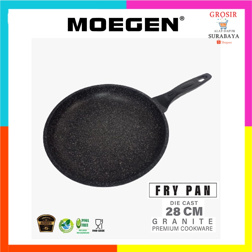 MOEGEN Fry Pan 28cm Granite Series / fry pan moegen anti lengket original