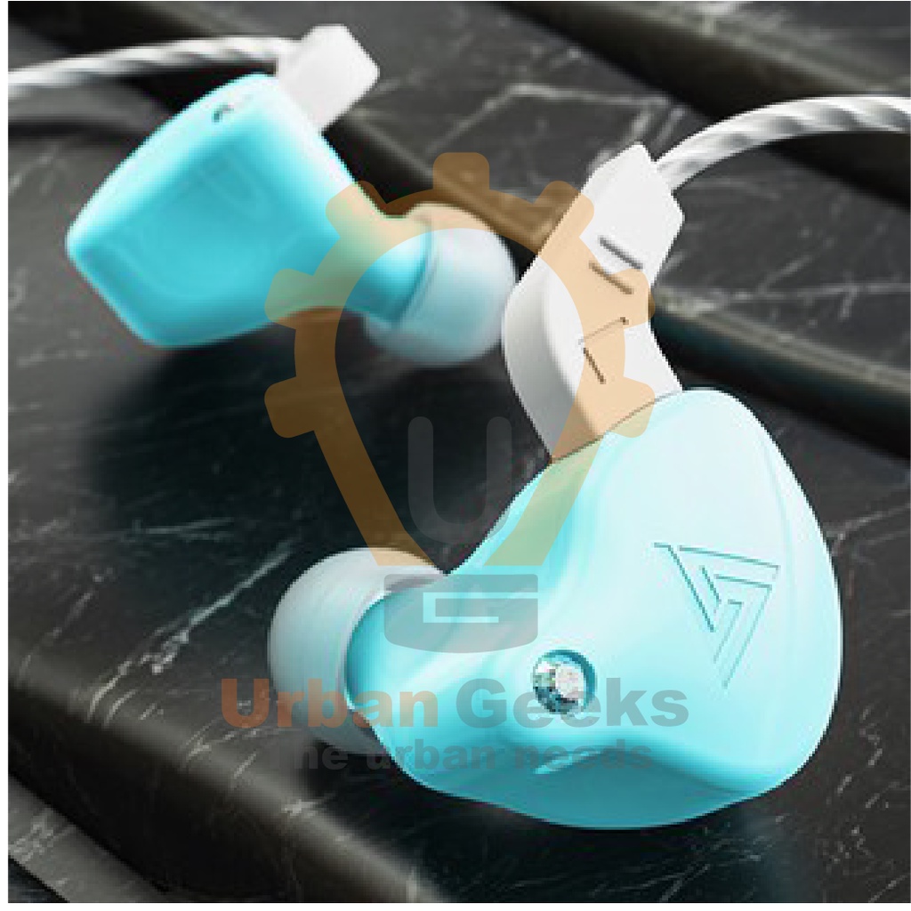 QKZ AK6 X Earphone  Mic In Ear Monitor IEM Bass AK6X Headset Colorful Pastel