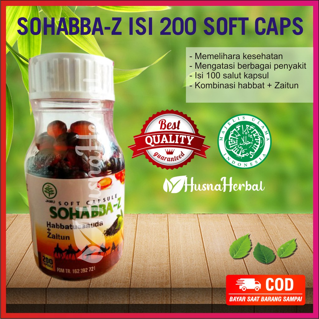

PROMO Sohabba - Z 200 Soft Kapsul Obat Herbal Kolesterol Asam Urat Diabetes Asam Lambung Jaga Kesehatan