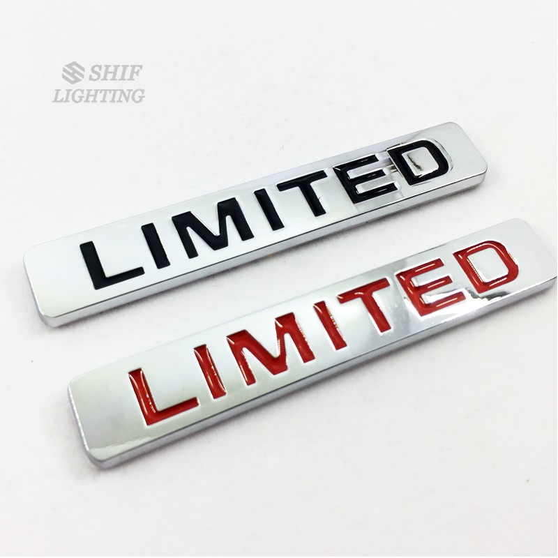 1 x Metal LIMITED Logo Car Auto Side Rear Trunk Lid Emblem Badge Sticker Decal