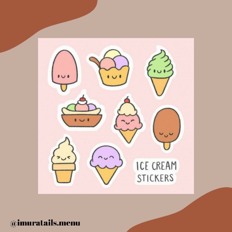 54pcs Sticker Tumblr Food 3