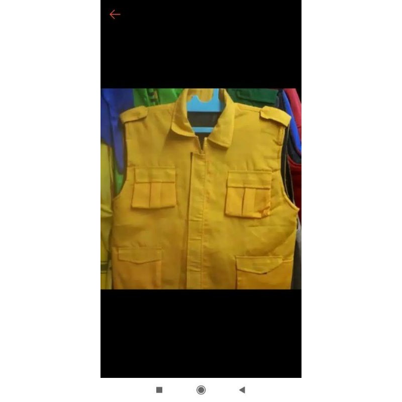 Rompi kuning polos#ripstop#lapangan#kesehatan#