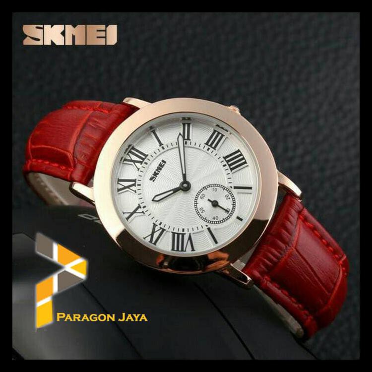 100%TERLARIS SKMEI FASHION JAM TANGAN CEWEK / WANITA WR 30M - 1083CL 1083 RED 100% BERKUALITAS