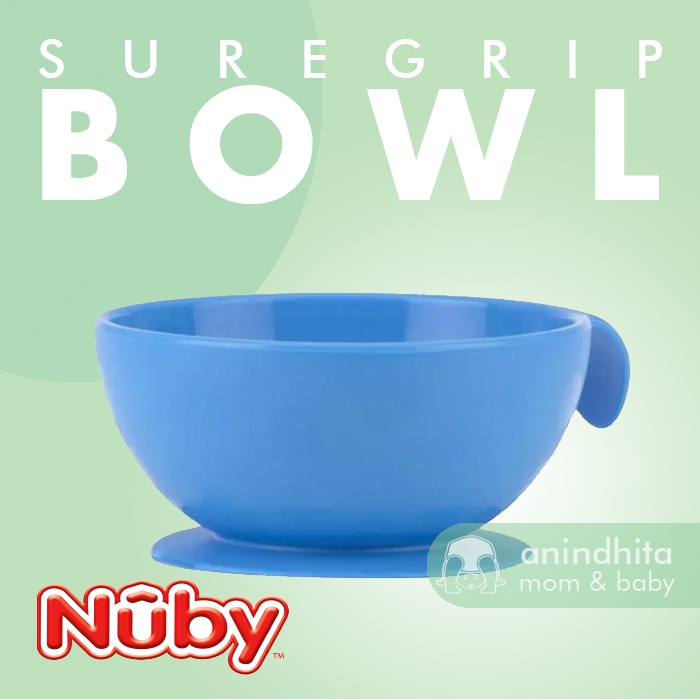 NUBY SureGrip Suction Bowl Silicone Mangkok BLW