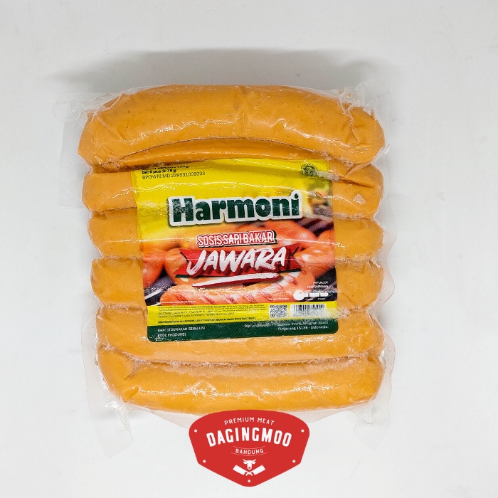 

Sosis Bakar HARMONI JAWARA Bratwurst 450gr Isi 6 / Sosis Sapi Bakar Harmoni Jawara Bandung