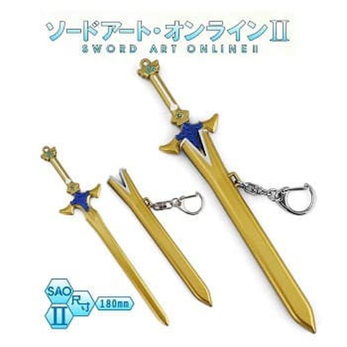 Miniatur pedang anime SAO sword art online excalibur