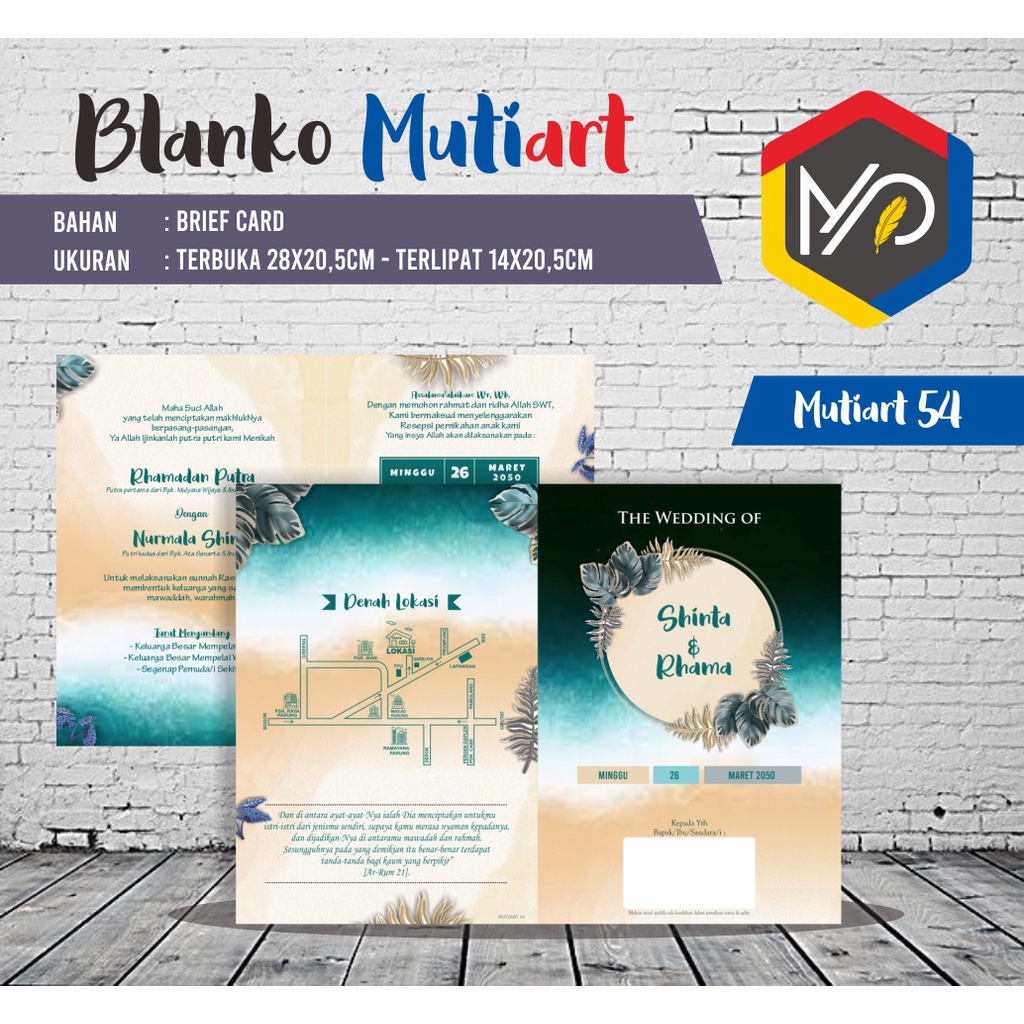 

Undangan Blanko MUTIART 54