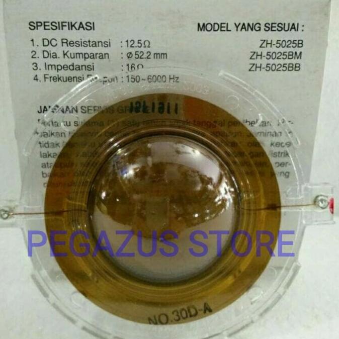 Spool Corong Toa 25W Spol Spul Zg-30Da Horn Speaker Zh-5025 B Bm Bb Very Chip