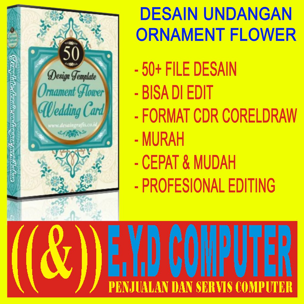 Desain Undangan Flower Koleksi Template Design Grafis Motif Bunga Usaha Percetakan Edit File Format